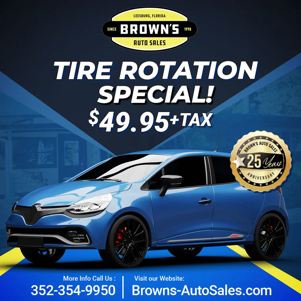 Browns services tire rotation